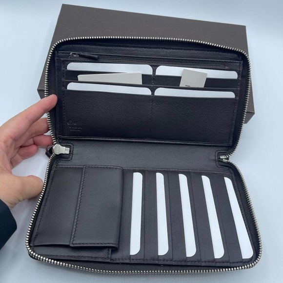 NIB GUCCI Microguccissima Large Zip Around Organizer Wallet - Picture 3 of 8